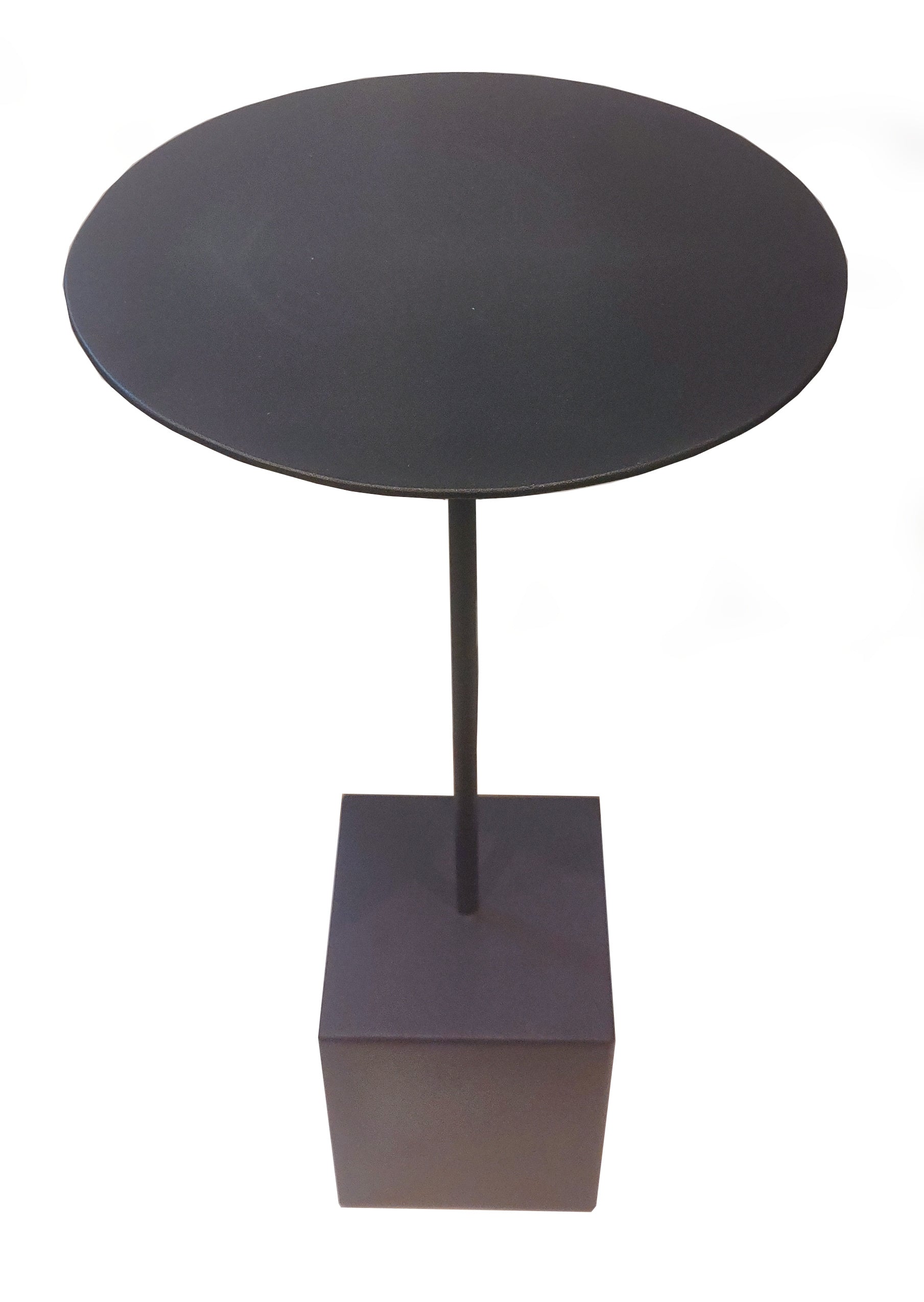 Mesa lateral base ferro preto