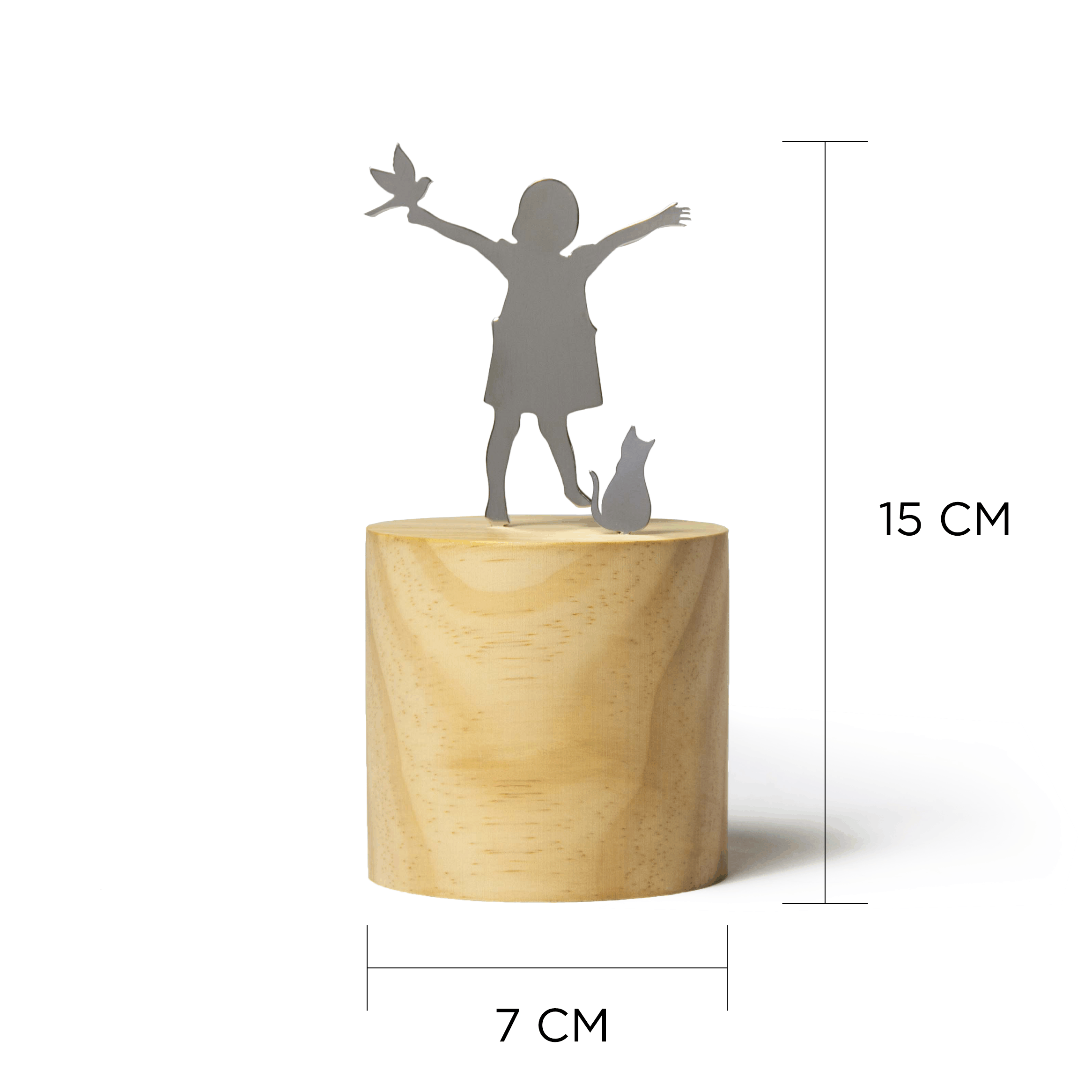Bibelox Bia Menina Pássaro