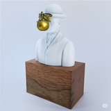 Escultura Homem com Maçã - BK Arte e Design