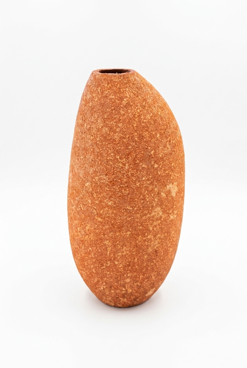 Vaso Organico Liso Terra 04 - Domingos Tótora