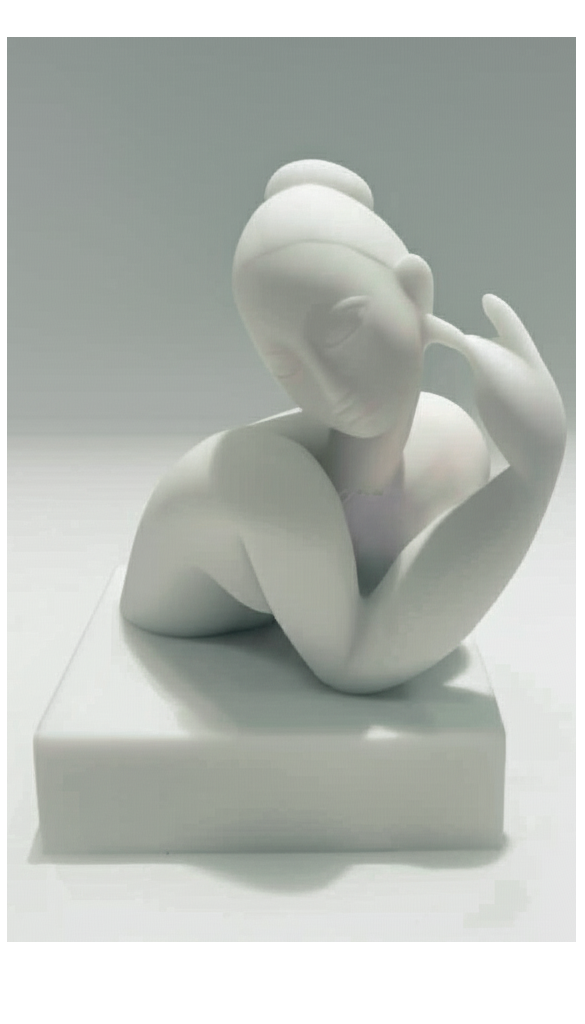 Escultura Eva P fosca - BK Arte e Design