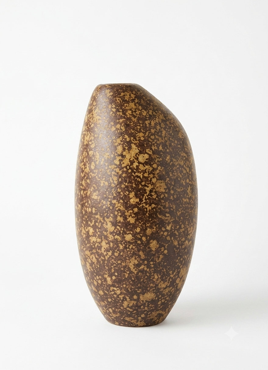 Vaso Organico Liso Escuro 5 - Domingos Tótora