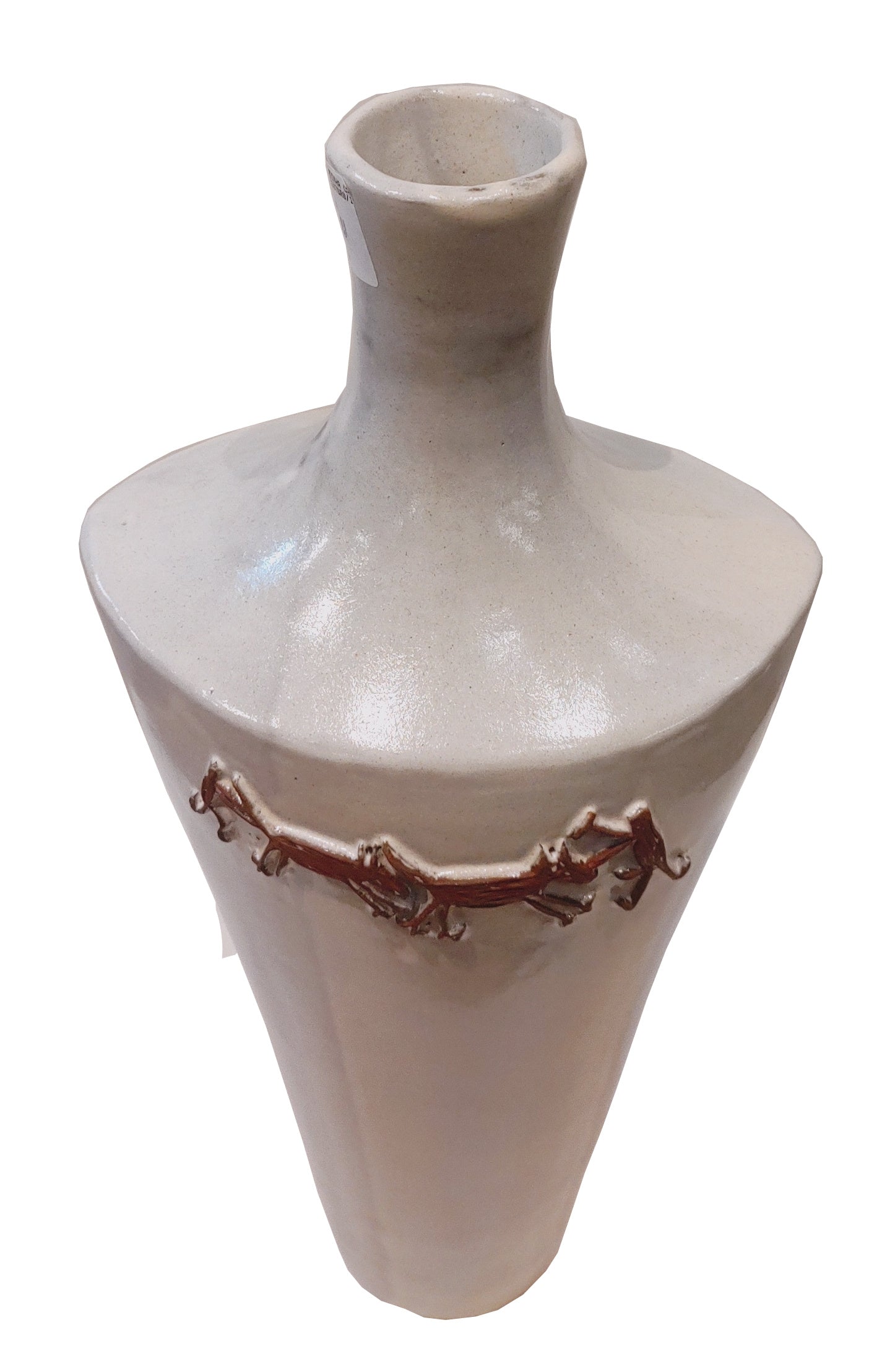 Serra da Capivara - Vaso Machadinha Caca Branco