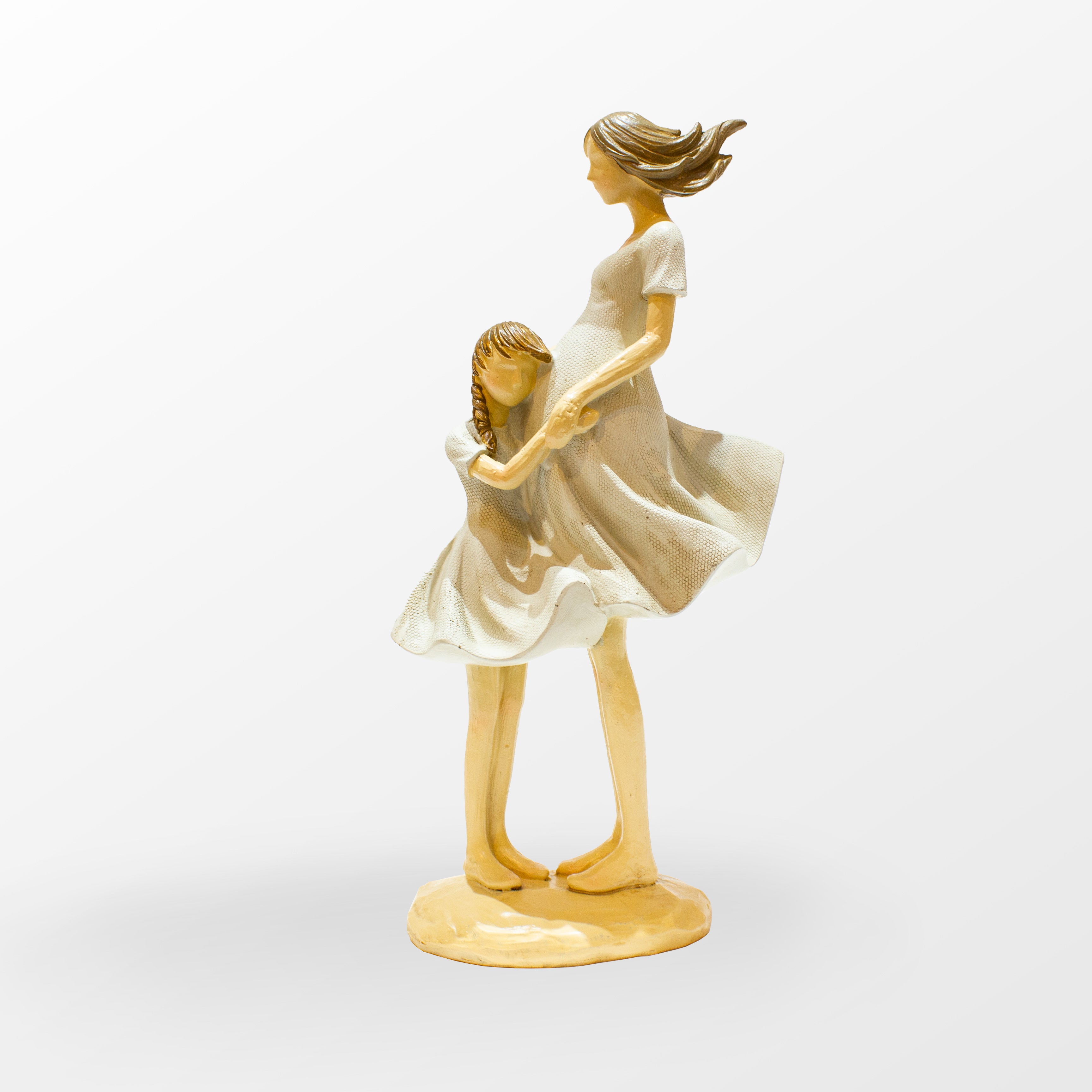 Escultura Mãe Grávida e Filha