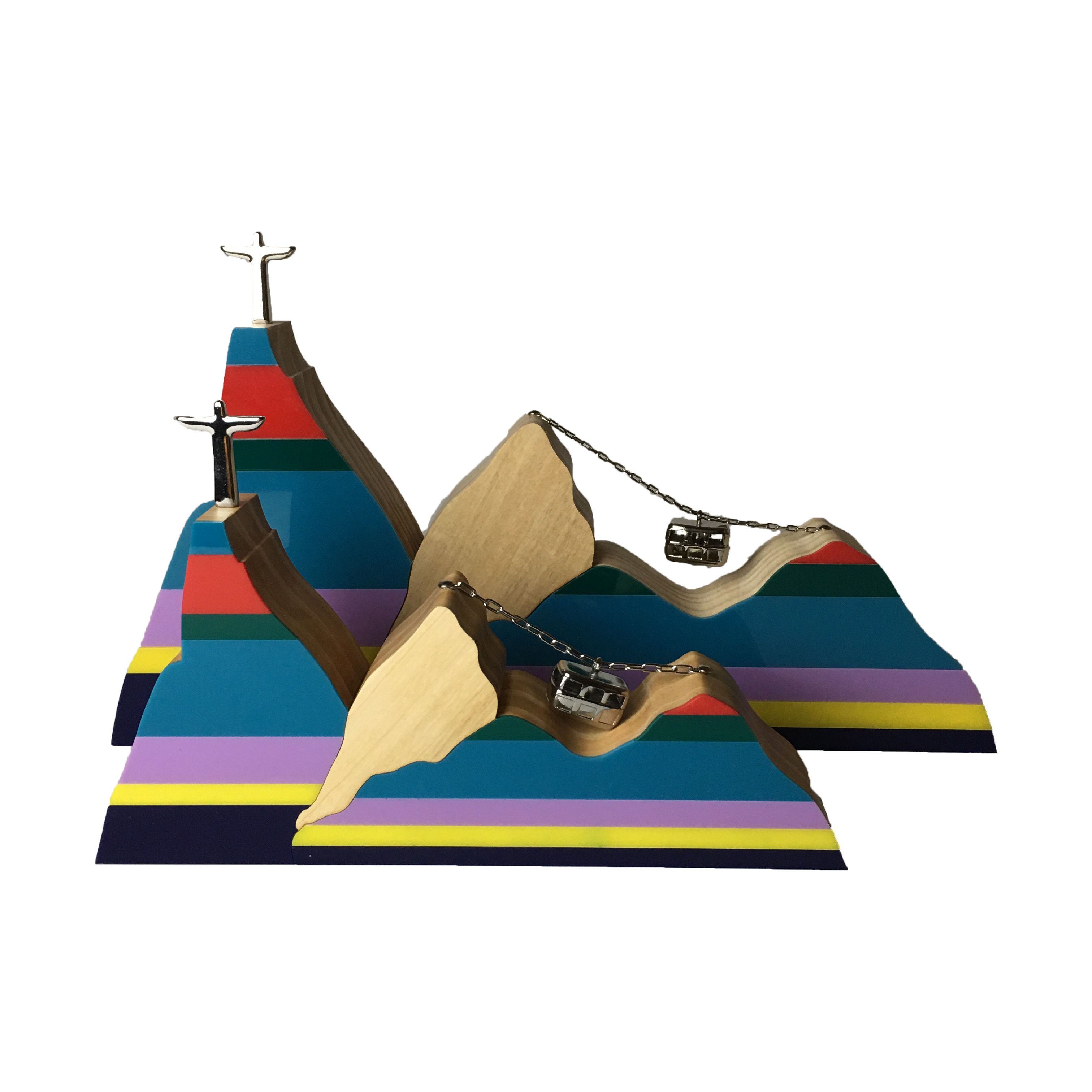 Paisagem Lista Multi Turquesa Color Pequena