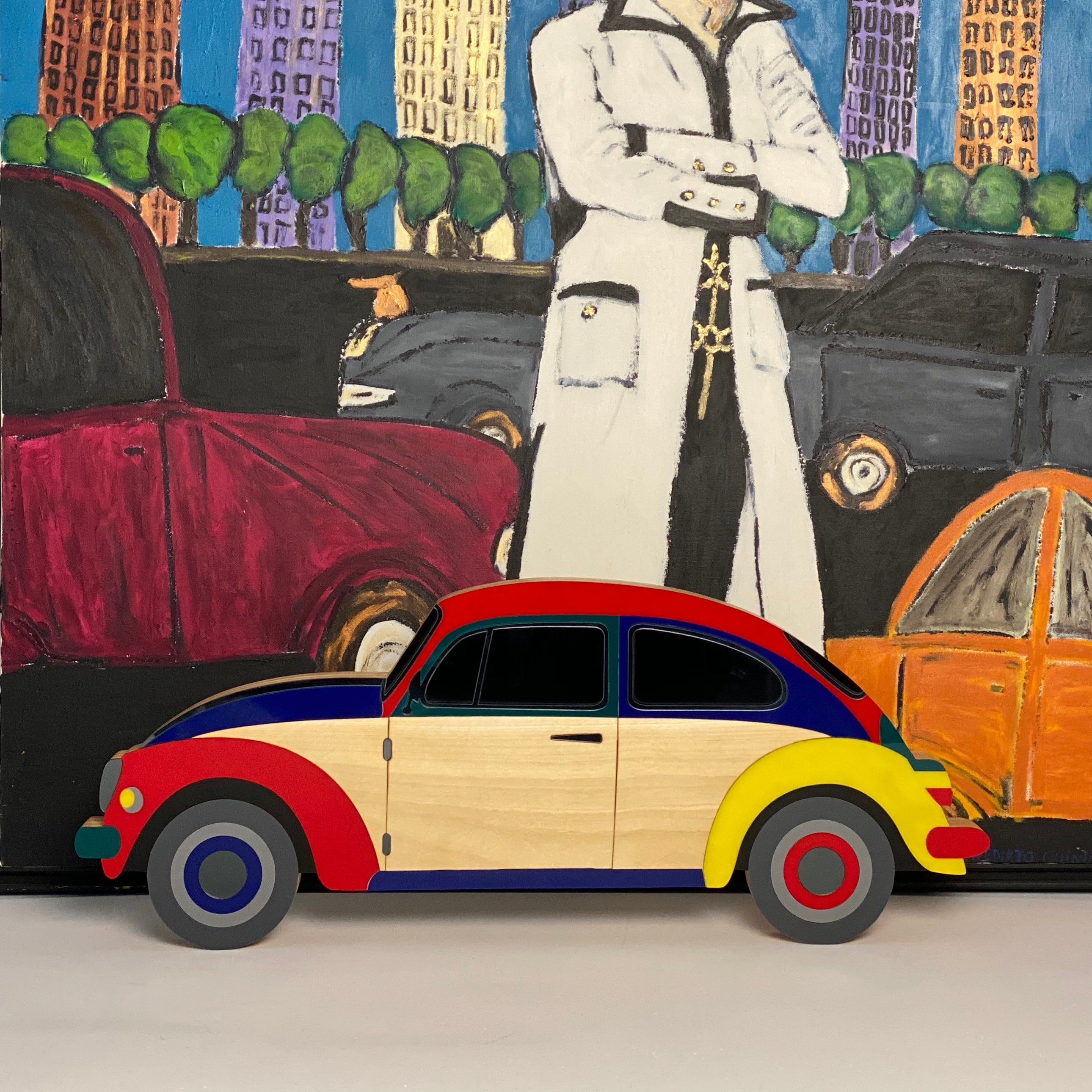 Fusca Rústico Color Parede