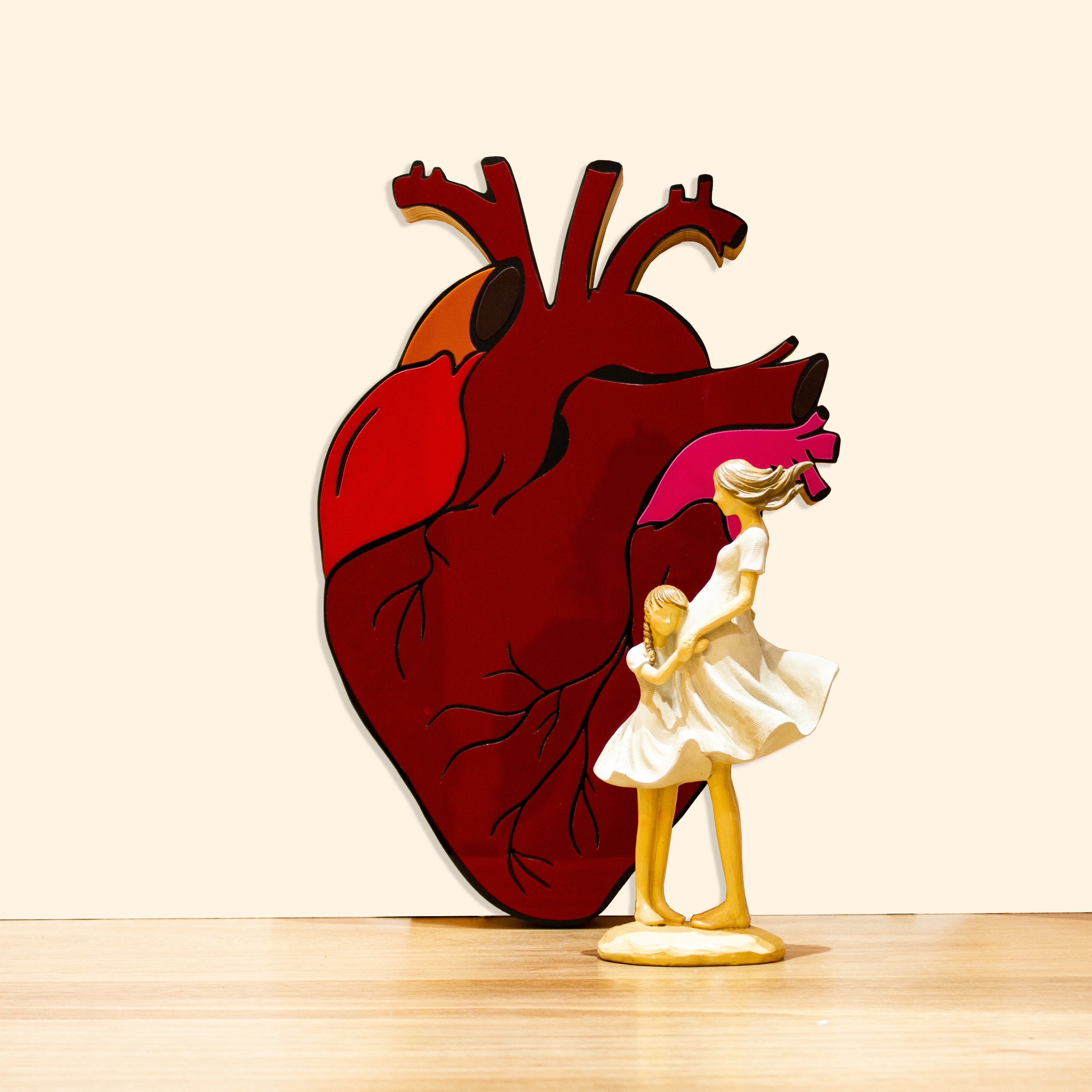 Escultura Mãe Grávida e Filha