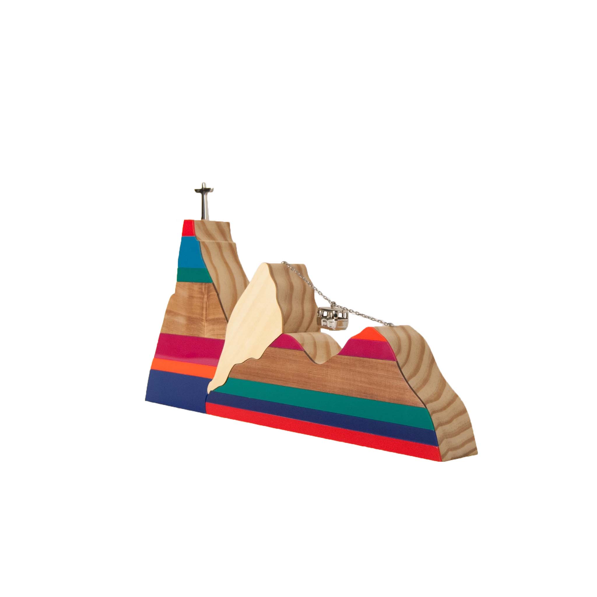 Paisagem Lista Multi Color  Rústico